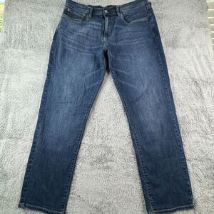 Lucky Brand Men's 36x30 (36x28) 221 Straight Leg Blue Dark Wash Original Fit